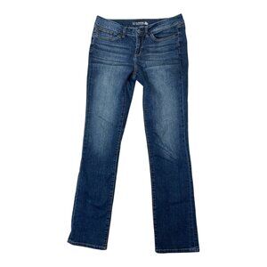 Yummie Heather Thompson Straight Leg Sz 30 Stretch Medium Wash Blue Denim Jeans